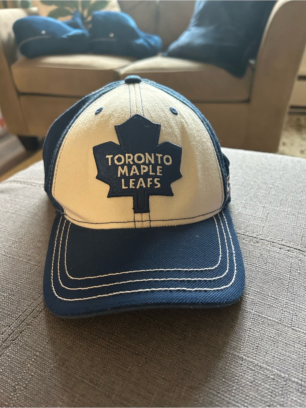 CCM Toronto Maple Leafs Navy and White Cap